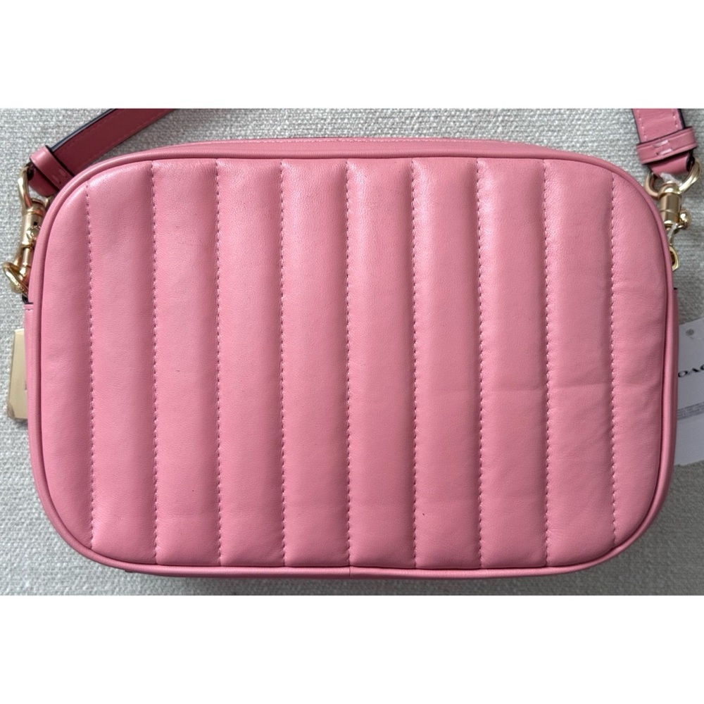 Coach CANDY PINK Puffy Jes Crossbody with Linear Quilting - Picture 4 of 14